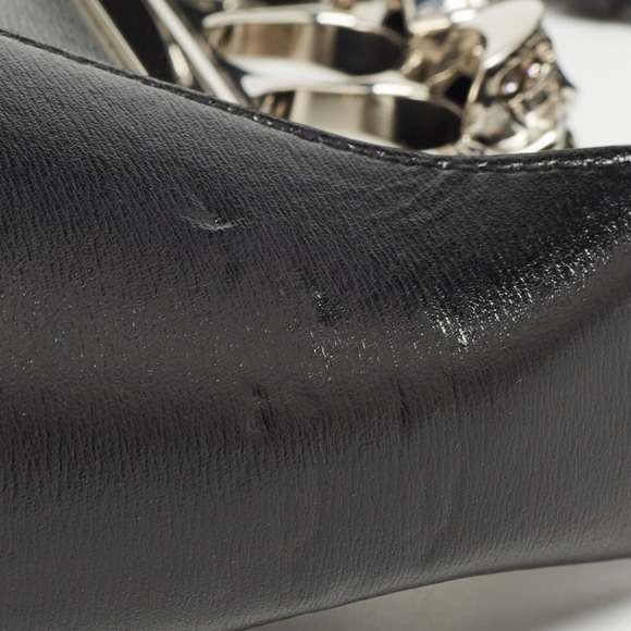 ALEXANDER MCQUEEN Black Leather Mini Jewelled Hobo - Picture 6 of 8